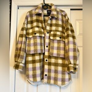 Zara Plaid Shacket